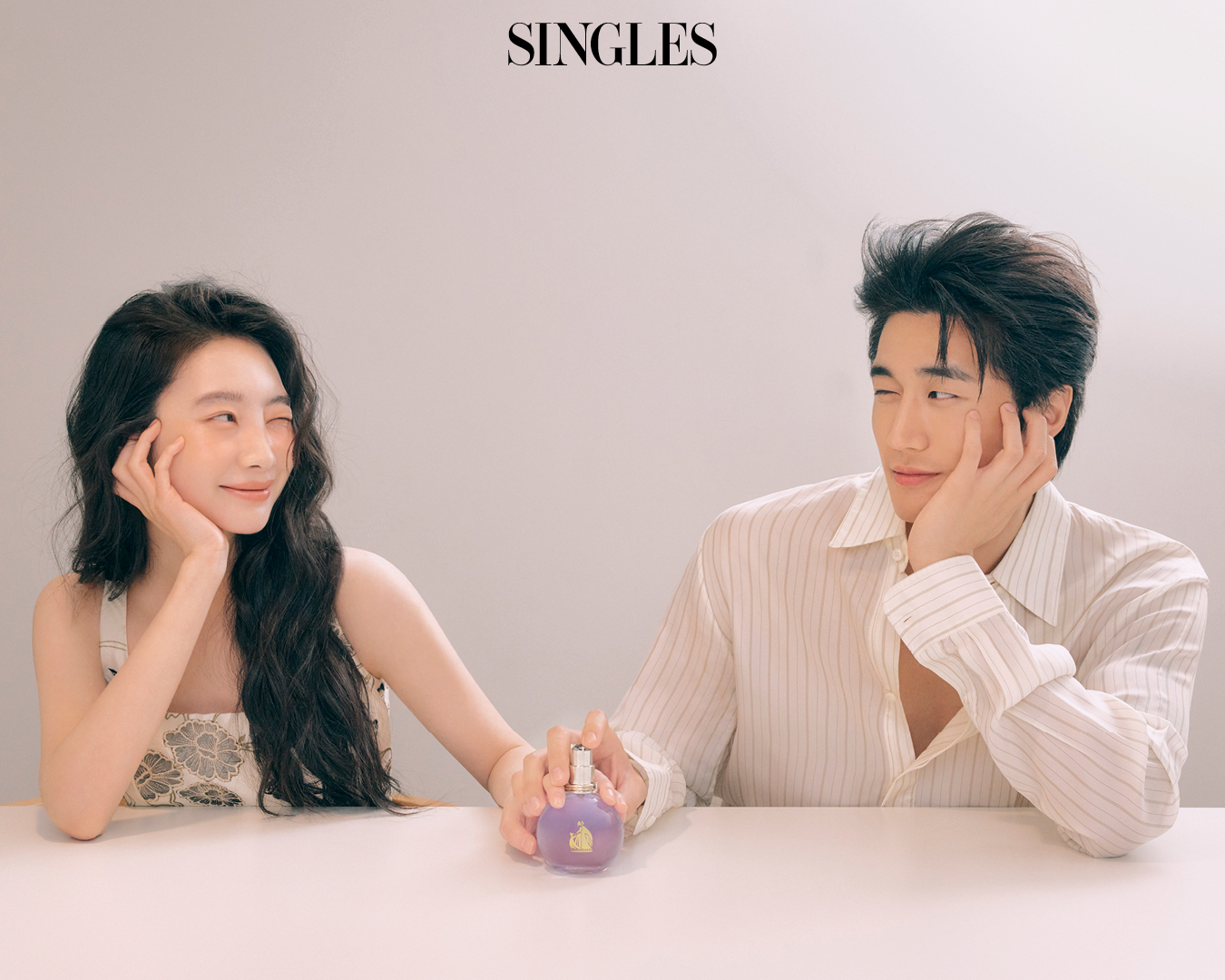 72시간 소개팅 현웅, 영서의 싱글즈 1월호 커플 화보 이미지