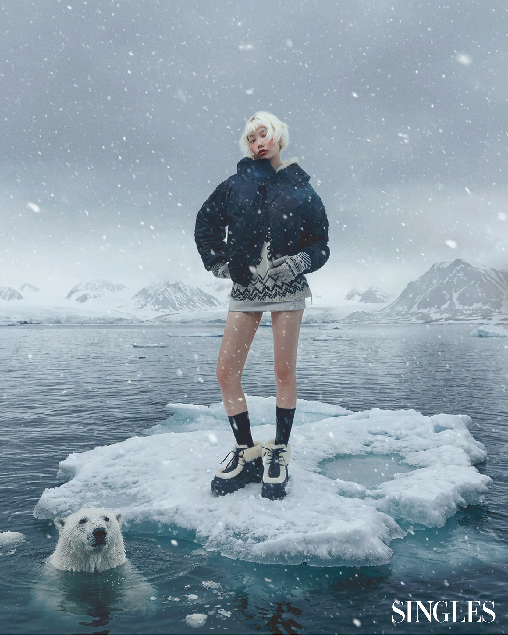 싱글즈 1월 호 북극화보
