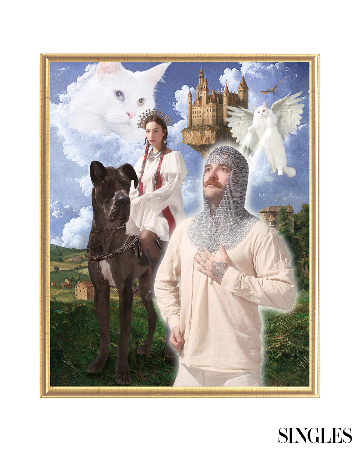 ⓒ Bora’s Photo Shop, 반려견, 반려묘와 함께한 가족.