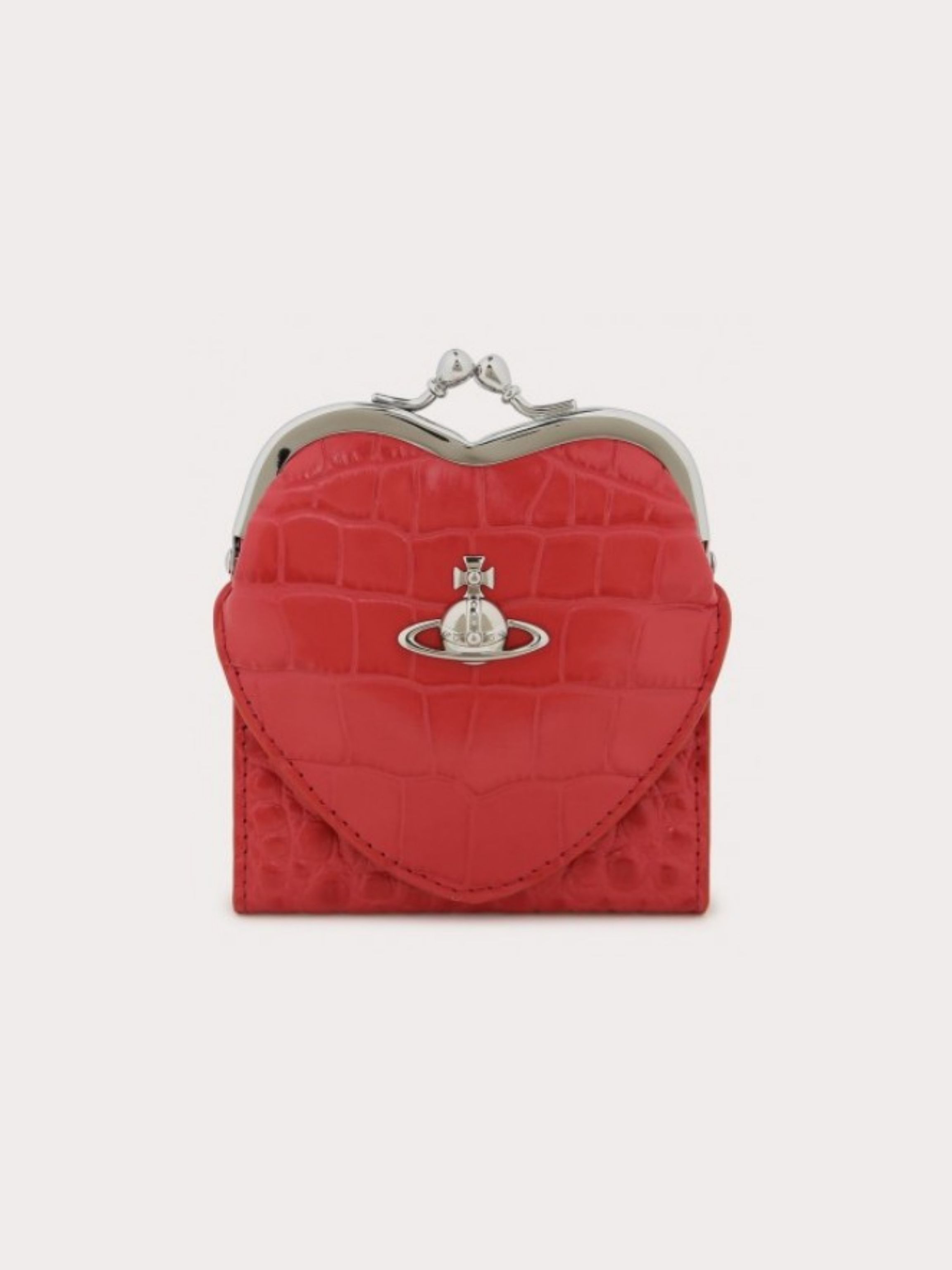 비비안 웨스트우드 크로커다일 하트 프레임 카드 지갑 (48만 원)