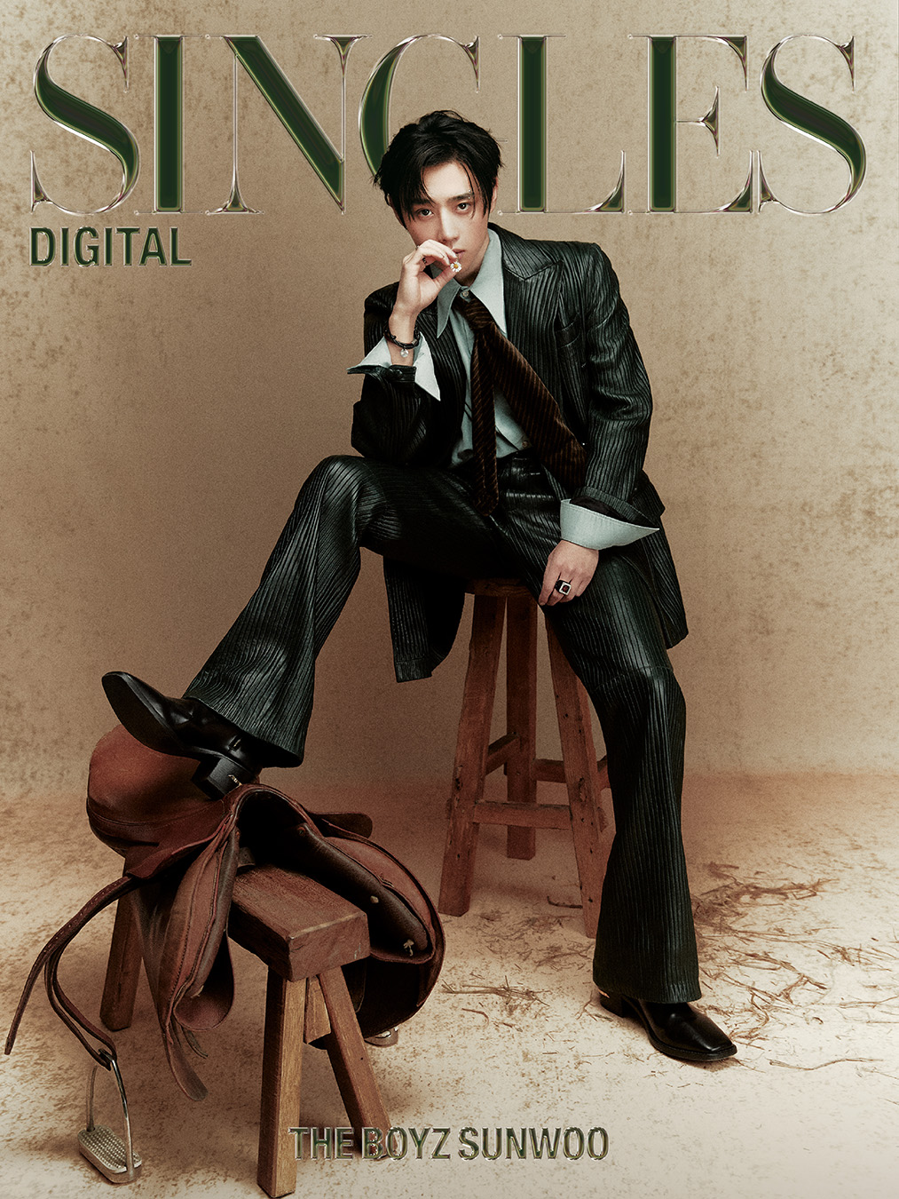 싱글즈 2월 호 디지털 커버 더보이즈 선우 이미지