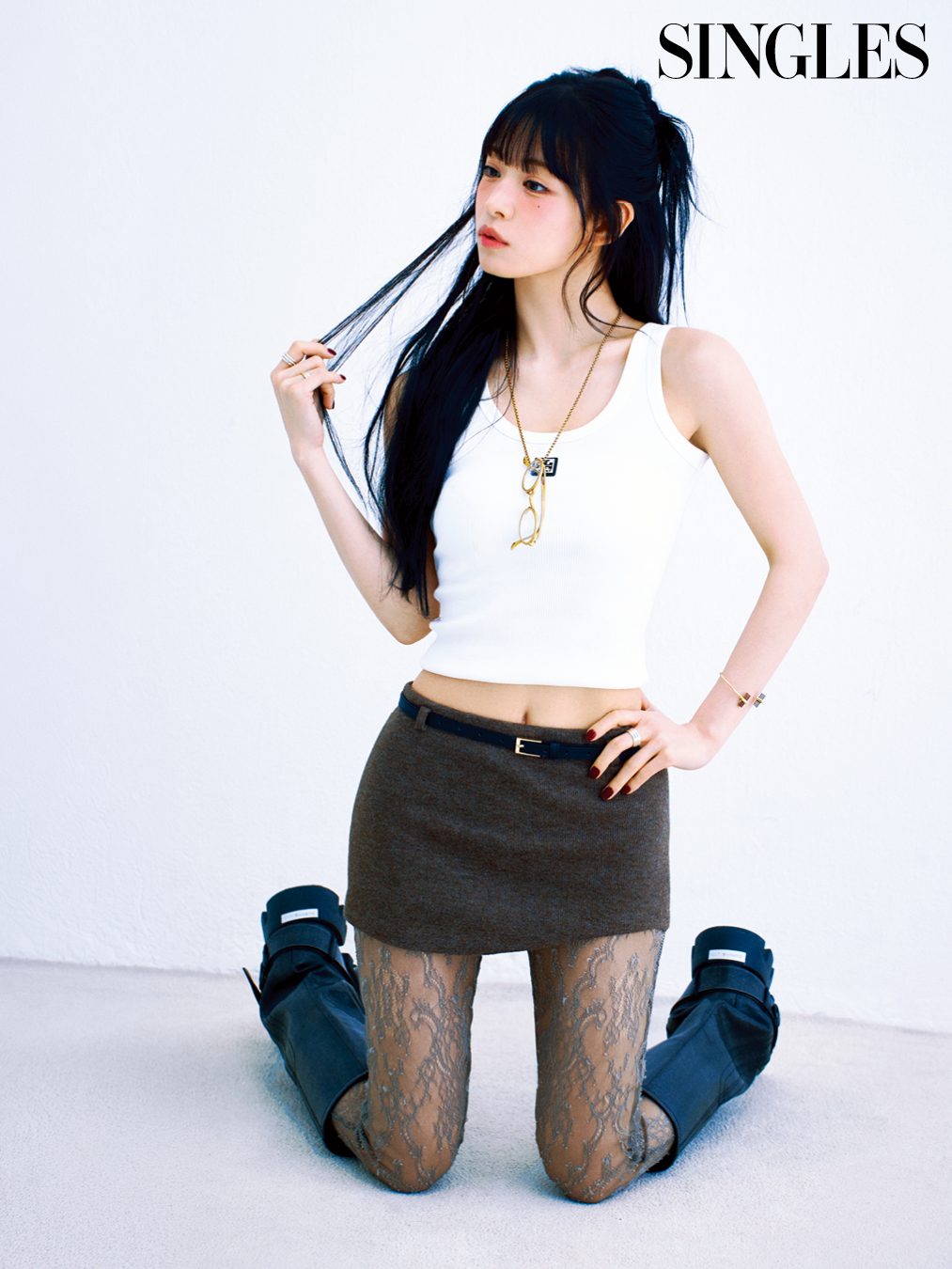 프로미스나인 채영 싱글즈 화보 이미지