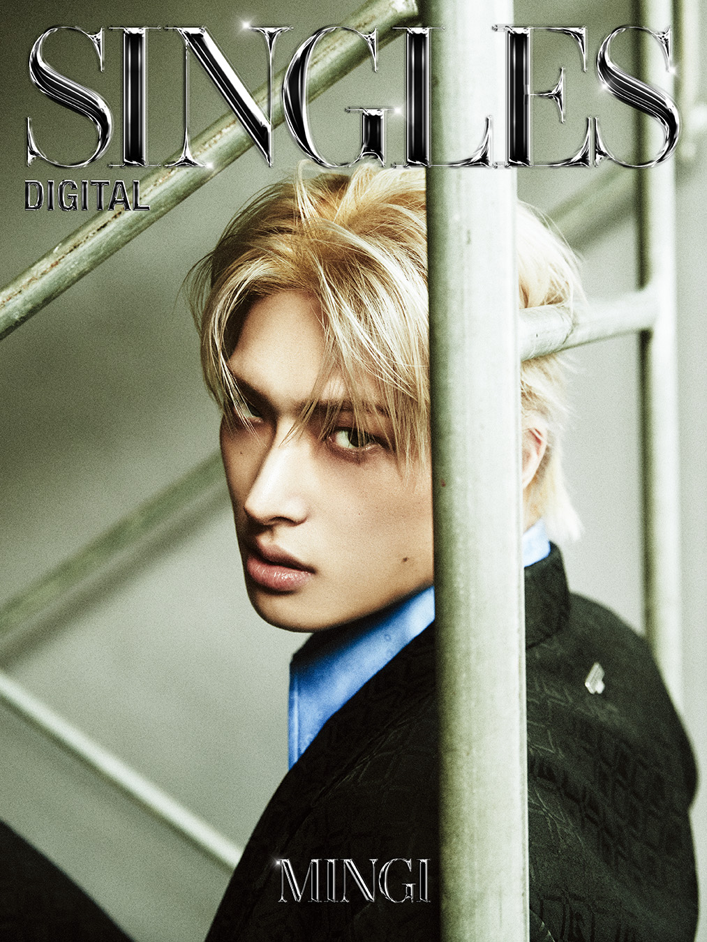 에이티즈 민지 싱글즈 5월 호 커버 이미지 